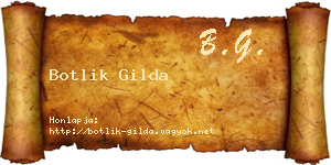Botlik Gilda névjegykártya